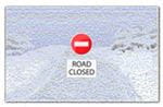 The highway is impassable and the road is closed. 