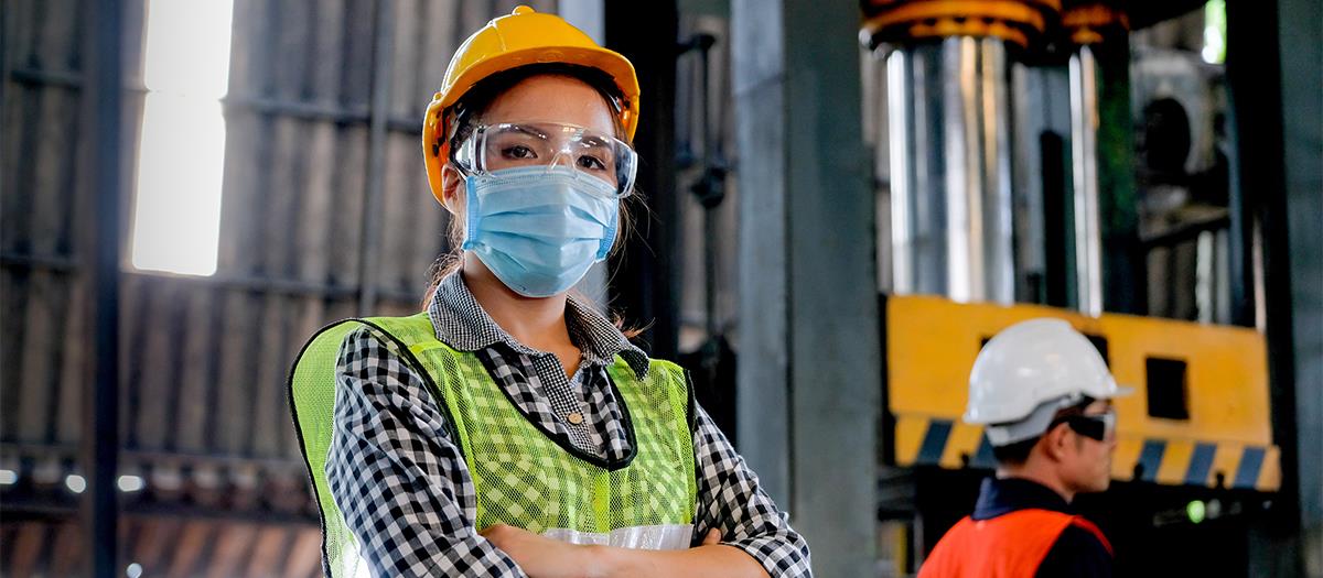 Workers in factory