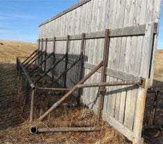 Very sturdy unit requiring a lot of steel pipe and labour